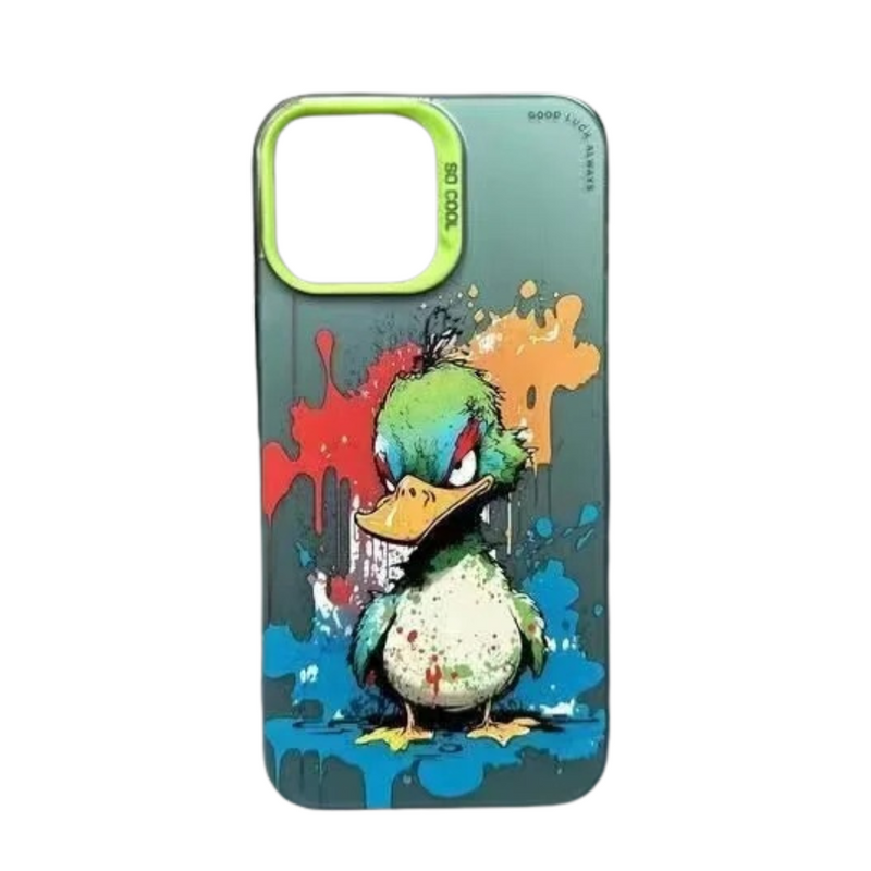 Case para iPhone com Pintura a Óleo - Pato Graffiti