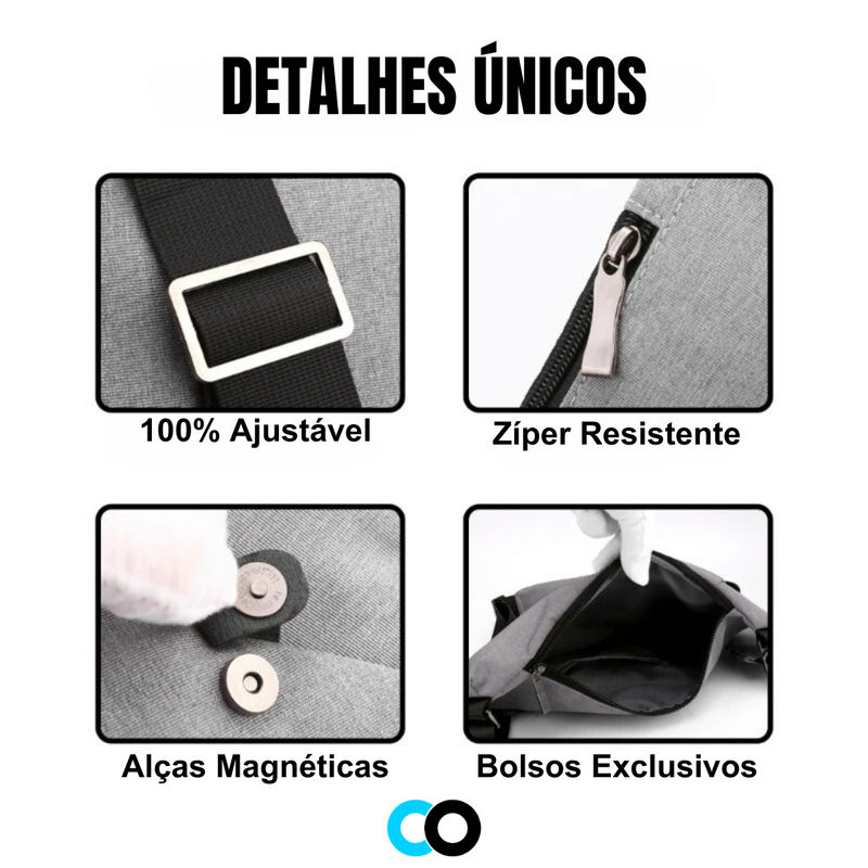 Bolsa de Ombro Multifuncional e Minimalista - Sling