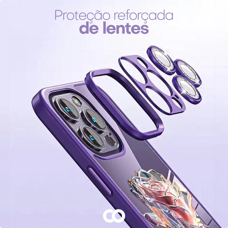 Case com Proteção Completa e Design Minimalista - Rose