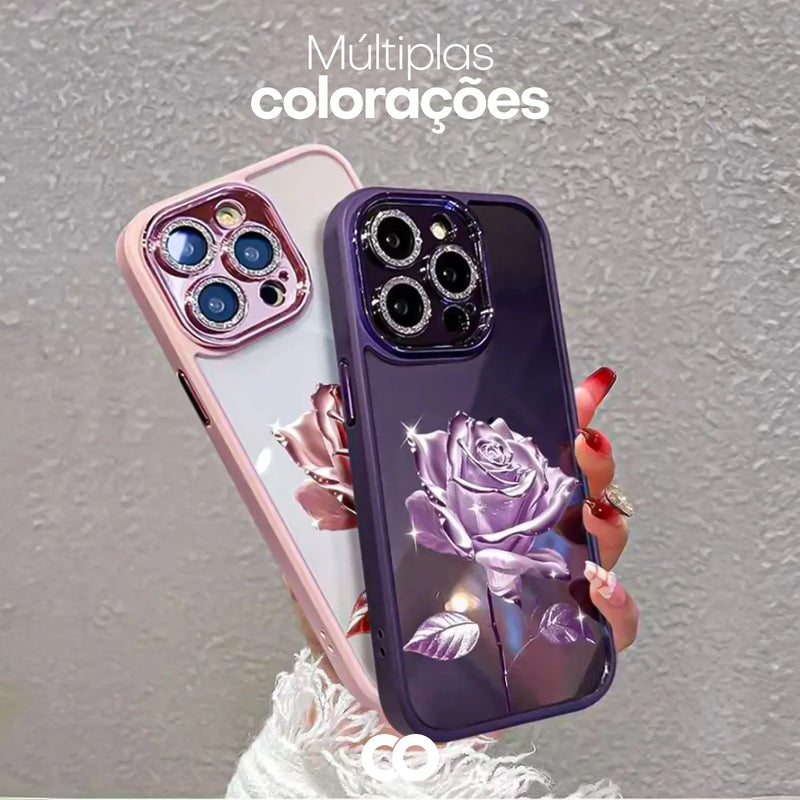 Case com Proteção Completa e Design Minimalista - Rose