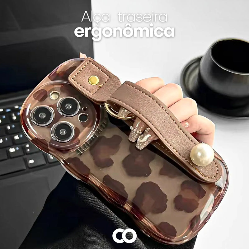 Case Protetora em Silicone com Design Animal Print - Case Leopard