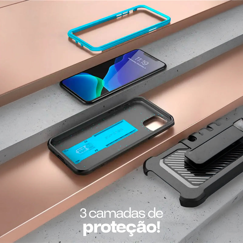 Case com Proteção 360º e Resistência Fortificada - Armor