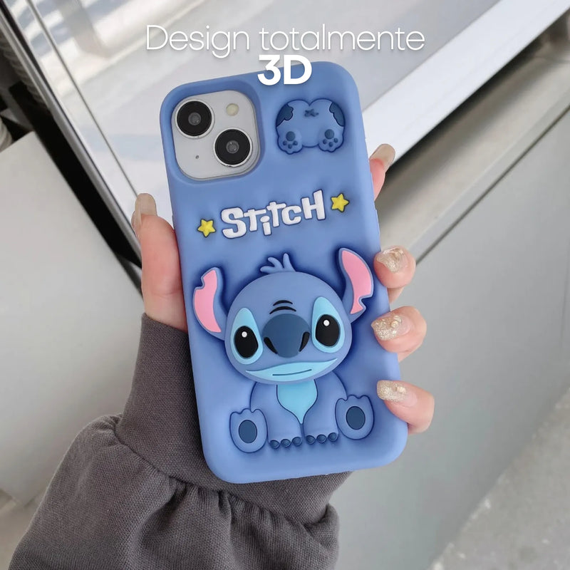 Case Protetora Temática com Design 3D - Stitch