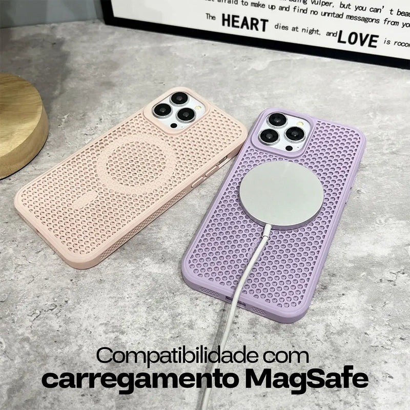 Case Protetora com Dissipação de Calor e MagSafe - Heat iPhone