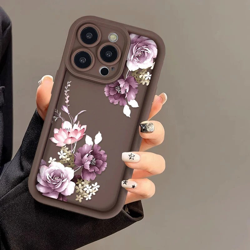 Case Protetora com Design em Alto Relevo - Floral