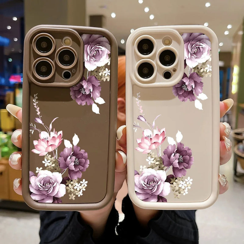 Case Protetora com Design em Alto Relevo - Floral