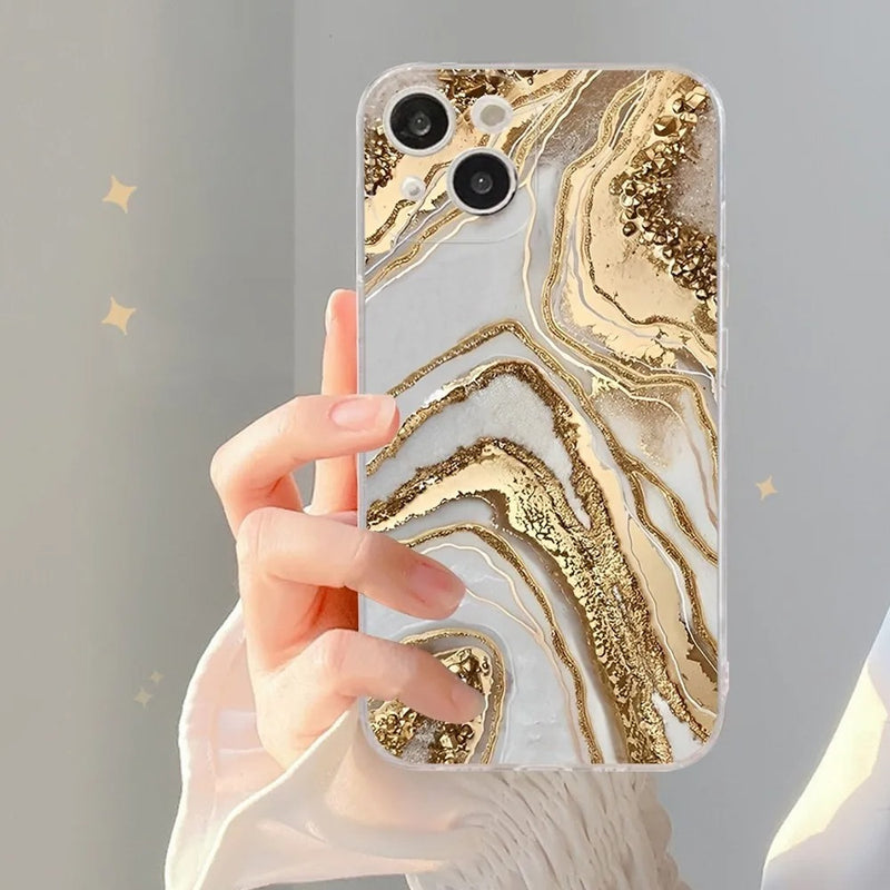 Case Protetora com Design Personalizado - Marble