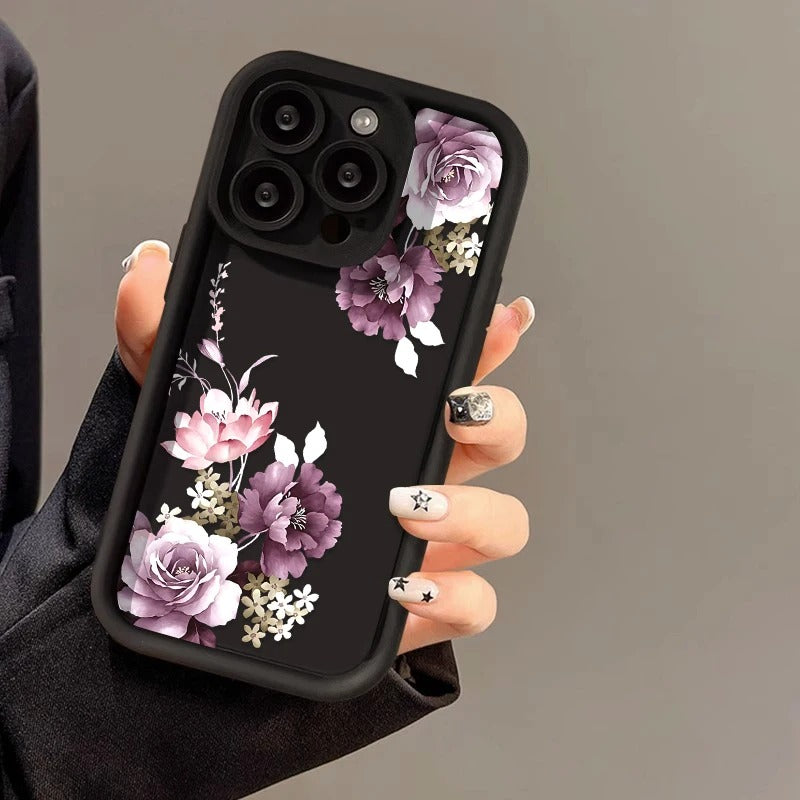 Case Protetora com Design em Alto Relevo - Floral