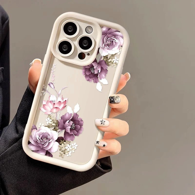 Case Protetora com Design em Alto Relevo - Floral