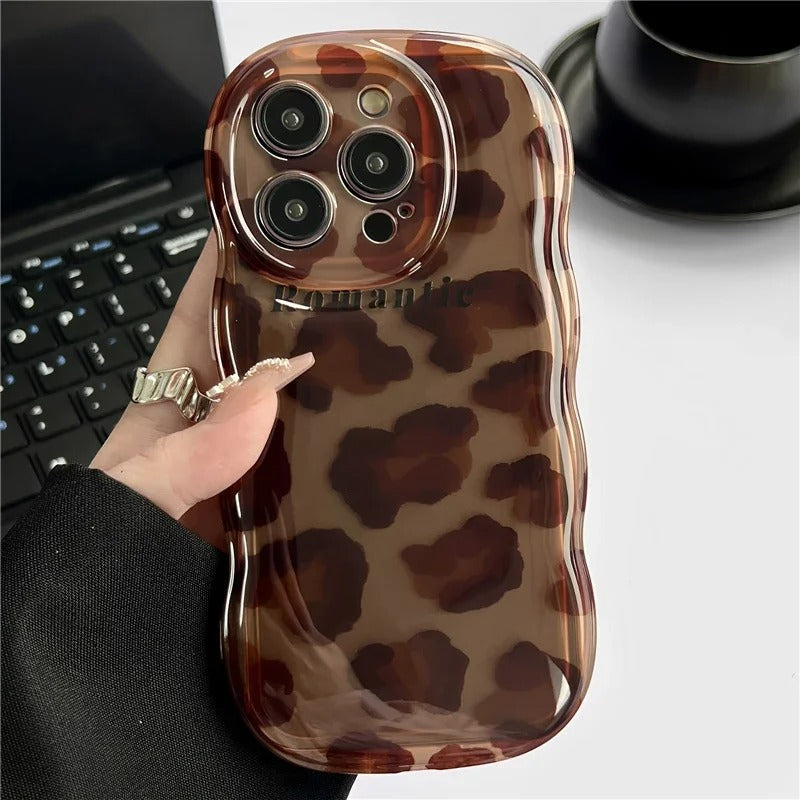 Case Protetora em Silicone com Design Animal Print | Case Leopard